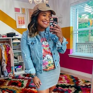 H&M GRAPHIC BAND TSHIRT DRESS